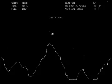 Lunar Lander (rev 1) screen shot game playing